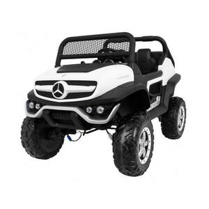 ELJET Dětské elektrické auto Mercedes Benz Unimog Truck - bílá - Bílá obraz