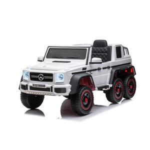 ELJET Dětské elektrické auto Mercedes G63 - 6 kol bílá/white - Bílá obraz