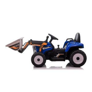 ELJET Dětský elektrický traktor s nakládací lžící modrá Li-Ion - Modrá obraz