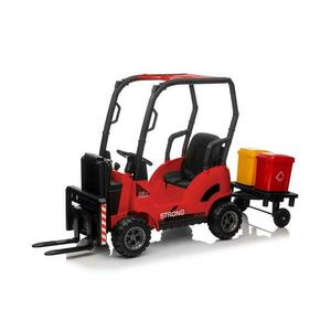 ELJET Dětský elektrický vysokozdvižný vozík červená Li-Ion - Červená obraz