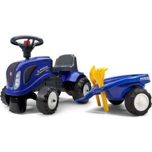 Falk Odrážedlo 280c Baby New Holland T7 s vlečkou a lopatkou s hrabičky obraz