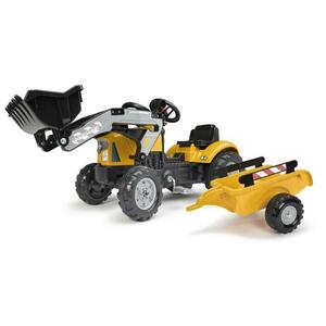 Falk Šlapací traktor 2035M SuperBuilder s nakladačem a vlečkou obraz