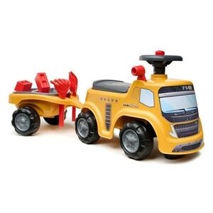 Falk Traktor volvo FMX s volantem, klaksonem a přívěsem obraz