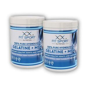 FitSport Nutrition 2x 100% Pure Hydrolyzed Gelatine + MSM 500 kapslí - Želatina + MSM obraz
