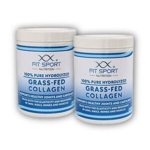 FitSport Nutrition 2x 100% Pure Hydrolyzed Grass-Fed Collagen 400g - Hydrolyzovaný Kolagen obraz