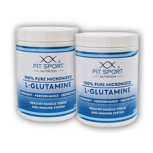 FitSport Nutrition 2x 100% Pure Micronized L-Glutamine 550g obraz