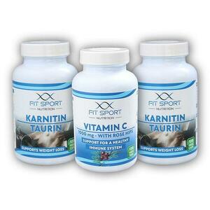 FitSport Nutrition 2x Karnitin Taurin 120cp + Vit C 120 cps obraz