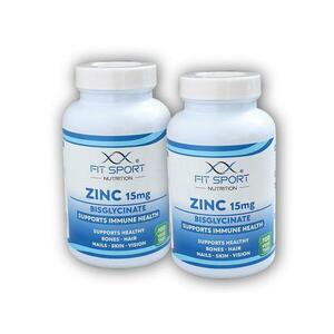 FitSport Nutrition 2x Zinc 15mg Bisglycinate 100 vege tabs obraz