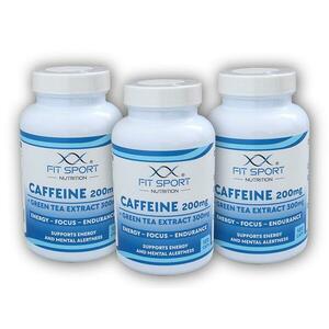 FitSport Nutrition 3x Caffeine 200mg + Green Tea Extract 300mg 120 caps obraz