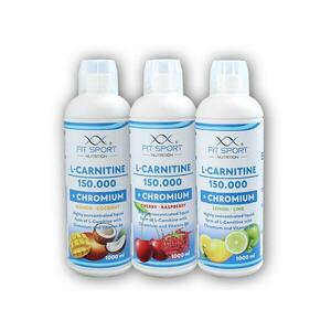 FitSport Nutrition 3x L-Carnitine 150000 + Chromium 1000ml - Cherry raspberry obraz