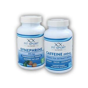 FitSport Nutrition Caffeine 200mg + Green Tea 300mg 120 caps + Synephrine 20mg 100 vege tabs obraz