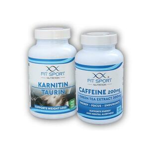 FitSport Nutrition Karnitin Taurin 120 vege caps + Caffeine 200mg + Green Tea 300mg 120 caps obraz
