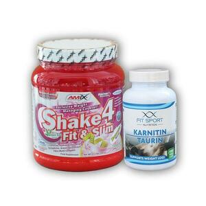 FitSport Nutrition Karnitin Taurin 120cp + Shake4 500g - - vanilla obraz