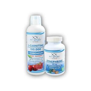 FitSport Nutrition L-Carnitine 150000 + Chromium l000ml + Synephrine 20mg 100 vege caps - Cherry raspberry obraz