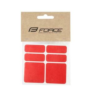 Force Nálepky reflexní sada 6 ks, červené obraz