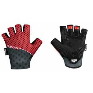 Force POINTS červeno-černé cyklorukavice bez zapínání - S obraz