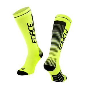 Force ponožky F COMPRESS fluo-černé - fluo-černé XXS-XS/33-35 obraz