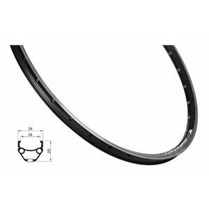 Force Ráfek CLASSIC 559x19, 32děr, černý obraz