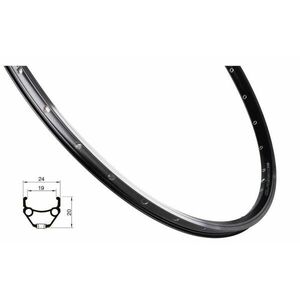 Force Ráfek CLASSIC 622x19, 32děr, černý obraz