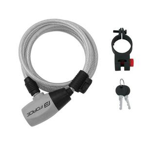 Force RON spirálový s držákem 185cm/8mm, čirý zámek obraz