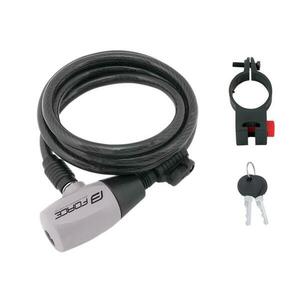 Force Zámek F RON spirálový s držákem 120cm/8mm, černý obraz