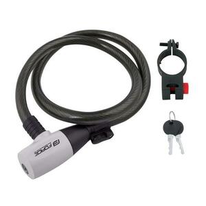 Force Zámek F RON spirálový s držákem 80cm/12mm, černý obraz