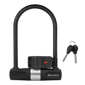 Force Zámek podkova s držákem 11.5x18.9 cm, černý obraz