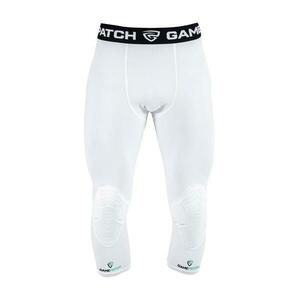 GAMEPATCH 3/4 TIGHTS WITH KNEE PADDING white - XXL - Bílá obraz