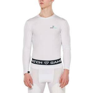 GAMEPATCH COMPRESSION SHIRT (Long-Sleeve) WHITE - XXL - Bílá obraz