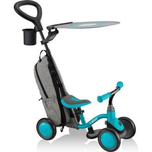 Globber Scooter Deluxe - Learning Bike 3in1 Deluxe -Teal odrážedlo 3v1 obraz