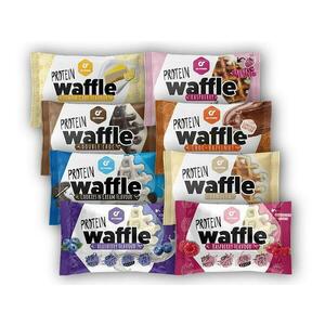 GoFitness Protein Waffle 50g - Raspberry white chocolate obraz