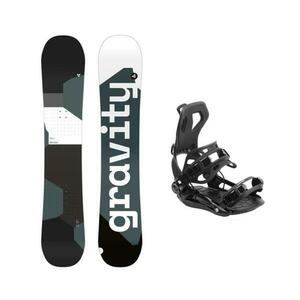 Gravity Adventure 24/25 snowboard + Hatchey Fastec vázání - 161 cm + XL, black (EU 45-47) obraz