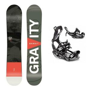 Gravity Bandit pánský snowboard + Raven FT360 black - 162 cm + L (EU 41-44) obraz