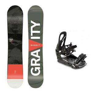 Gravity Bandit pánský snowboard + Raven S230 Black vázání - 162 cm + vázání M/L (EU 41-47) obraz