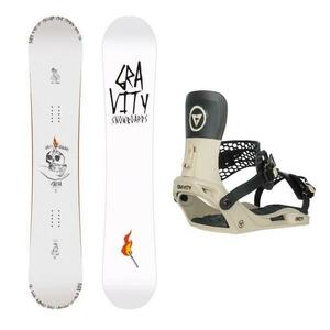 Gravity Contra 25/26 pánský snowboard + Gravity Indy stone/black vázání - 165 cm Wide + L (EU 42-45) obraz
