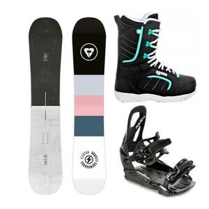 Gravity Electra 24/25 dámský snowboard + Raven S230 Black vázání + Raven Diva black/mint boty - 159 cm + vázání M/L (EU 41-47) obraz