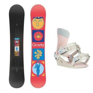 Gravity Electra 25/26 dámský snowboard + Gravity Fenix candy vázání - 159 cm + L (EU 41, 5-43) obraz