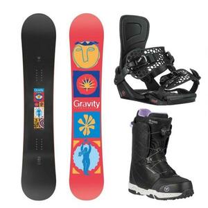Gravity Electra 25/26 snowboard + Gravity Rise black vázání + Gravity Aura Atop black obuv - 159 cm + L (EU 41, 5-43) obraz