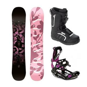 Gravity Empire 25/24 dámský snowboard + Raven Fastec FT360 black/fuchsia vázání + Raven Target ATOP obuv - 155 cm + M (EU 39-42) obraz
