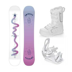 Gravity Fairy 24/25 snowboard + Raven S230 White vázání + Raven Pearl white boty - 135 cm + vázání S/M (EU 37-42) obraz