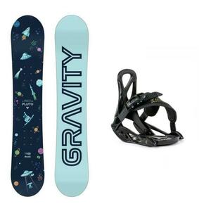 Gravity Pluto dětský snowboard + Beany Kido vázání - 128 cm + XXS (EU 25-32) obraz