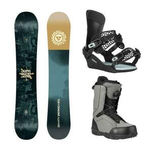 Gravity Silent 25/26 snowboard + Gravity Drift black/sage vázání + Gravity Recon Atop charcoal boty - 164 cm Wide + XL (EU 46-48) obraz