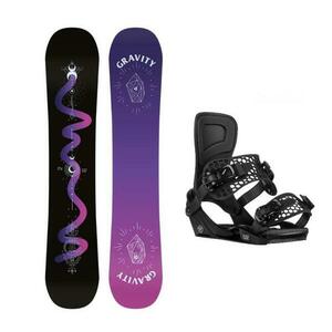 Gravity Sirene Black 24/25 dámský snowboard + Gravity Rise black vázání - 156 cm + M (EU 38-41) obraz
