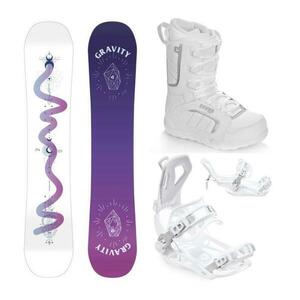 Gravity Sirene White 24/25 snowboard + Raven Fastec FT360 white vázání + Raven Pearl white boty - 156 cm + M (EU 39-42) obraz