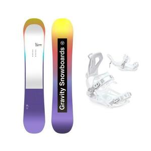 Gravity Thunder Jr juniorský snowboard + Raven Fastec FT360 white vázání - 140 cm + M (EU 39-42) obraz
