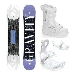 Gravity Trinity 24/25 snowboard + Raven Fastec FT360 white vázání + Raven Pearl white boty - 154 cm + M (EU 39-42) obraz
