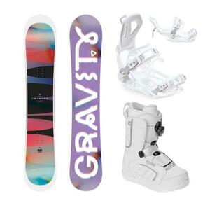 Gravity Trinity 25/26 snowboard + Raven Fastec FT360 white vázání + Raven Pearl white ATOP boty - 154 cm + M (EU 39-42) obraz
