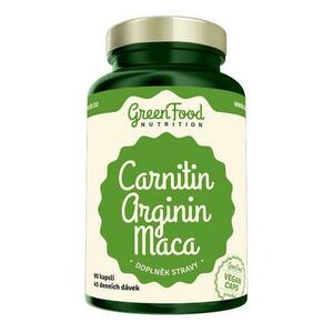 GreenFood Carnitin Arginin Maca 90 kapslí obraz