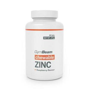 GymBeam Chewable zinc tablets 60 tab. - malina obraz