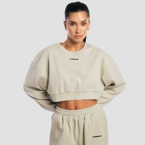 GymBeam Dámská mikina Cropped Aura Grey - XL obraz